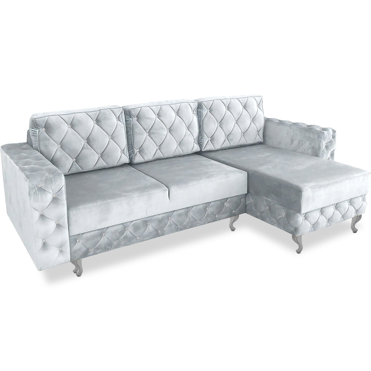 Chesterfield Ecksofa "Velora" mit Schlaffunktion | ELYFLAIR®