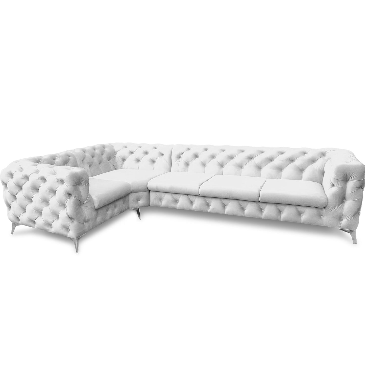 Chesterfield Ecksofa "Velvéria Royale" 323 x 202 cm | ELYFLAIR®
