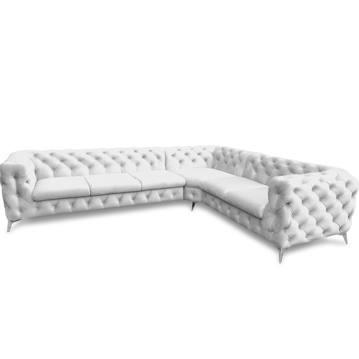 Chesterfield Ecksofa "Velvéria Royale" 323 x 262 cm | ELYFLAIR®