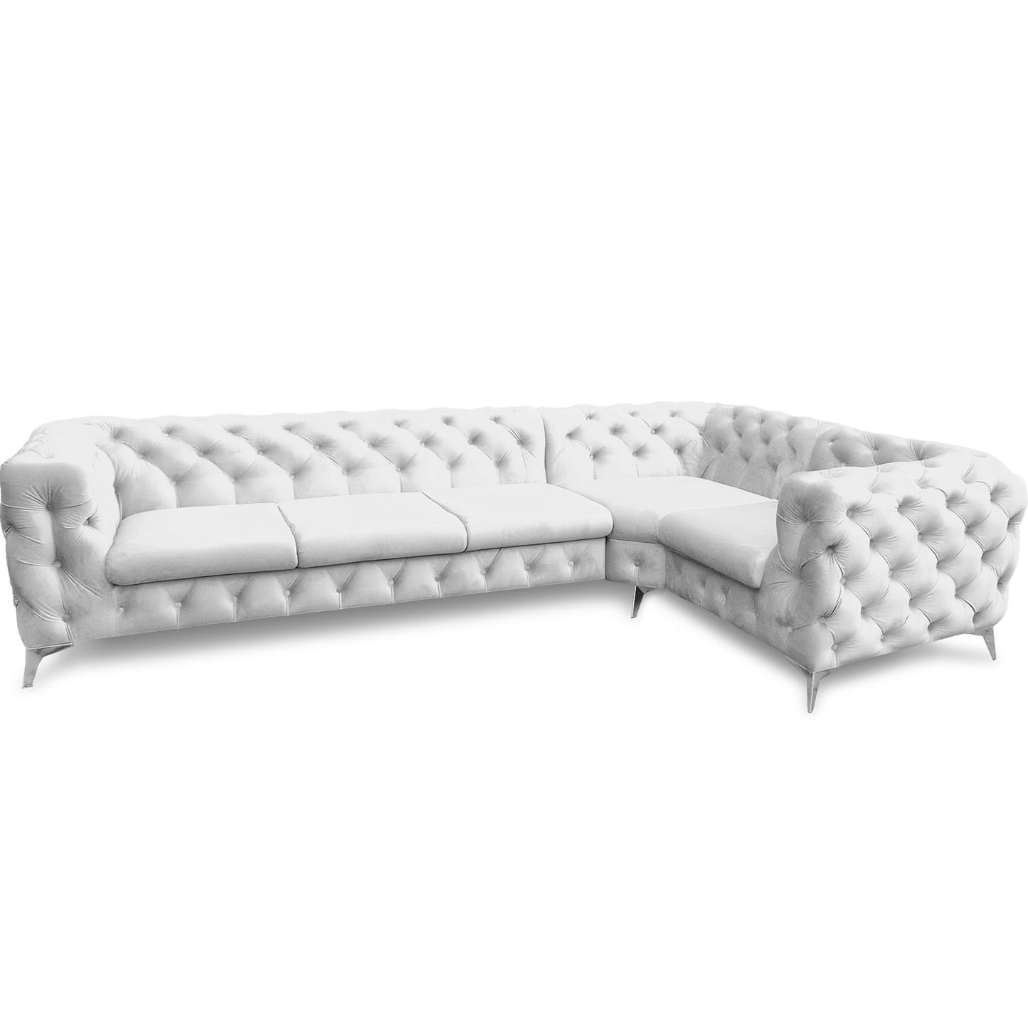 Chesterfield Ecksofa "Velvéria Royale" 323 x 202 cm | ELYFLAIR®