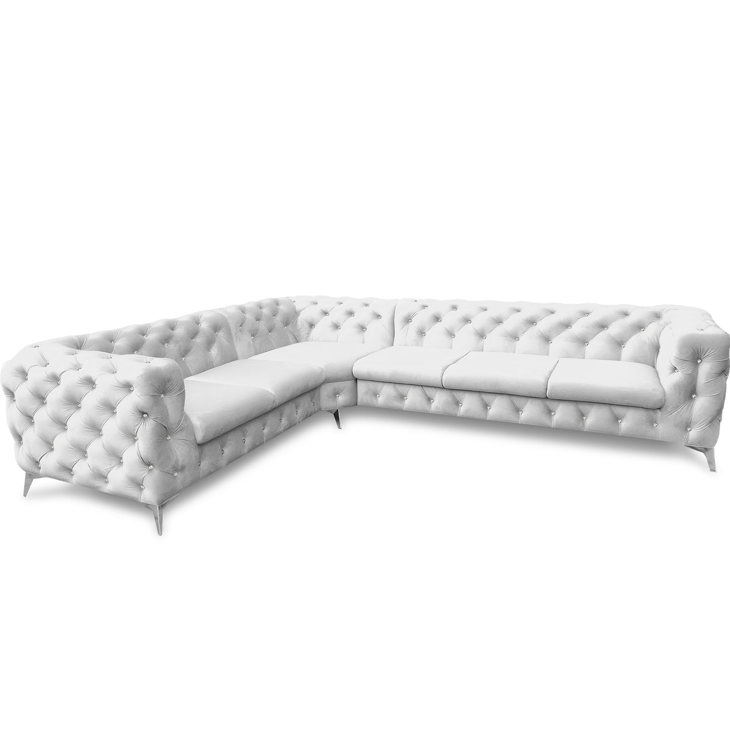 Chesterfield Ecksofa "Velvéria Royale" 323 x 262 cm | ELYFLAIR®