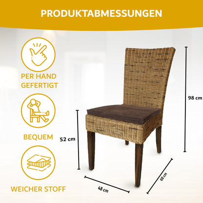 Rattan Esszimmerstuhl "Core" | ELYFLAIR®