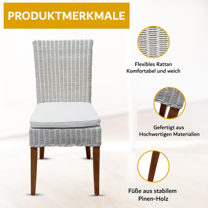 Rattan Esszimmerstuhl "Primo" | ELYFLAIR®