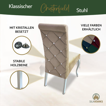 Esszimmerstühle "Prestige" | Chesterfield | SILKMARKS®