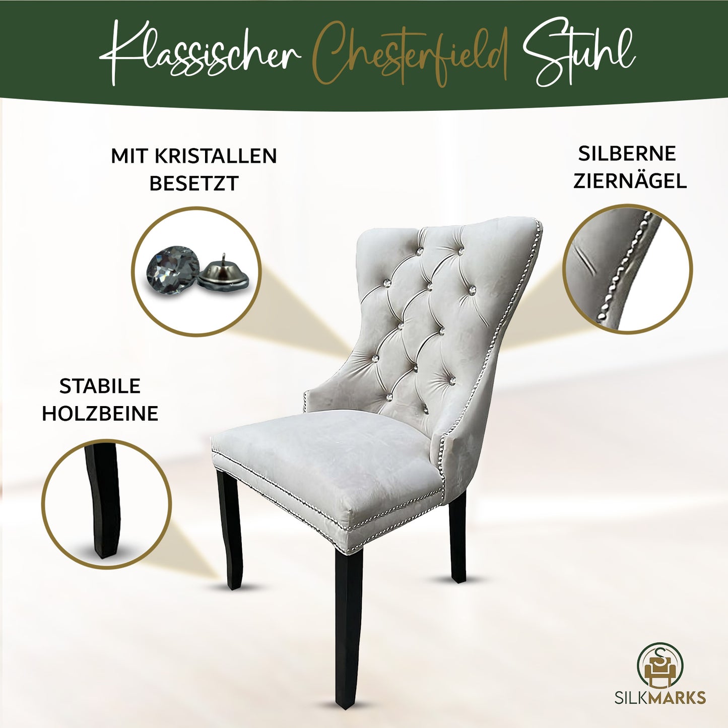 Chesterfield Stuhl "Aurelia" | SILKMARKS®