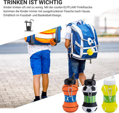Trinkflasche Kinder | Faltbare Sportflasche | Spülmaschinenfest