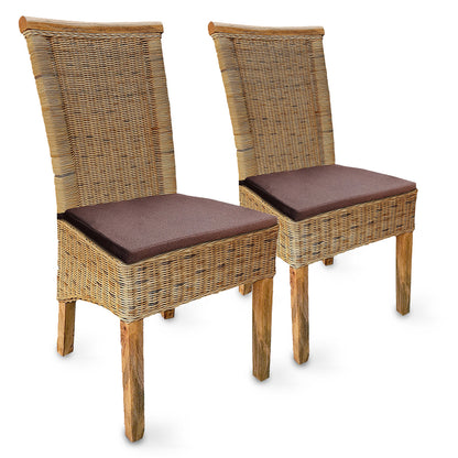 Rattan Esszimmerstuhl "Tobacco" | ELYFLAIR®