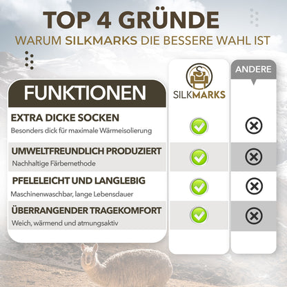 Alpaka Socken Extra Dick | SILKMARKS®