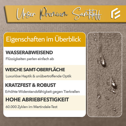 Aventis Sessel mit Hocker Taupe