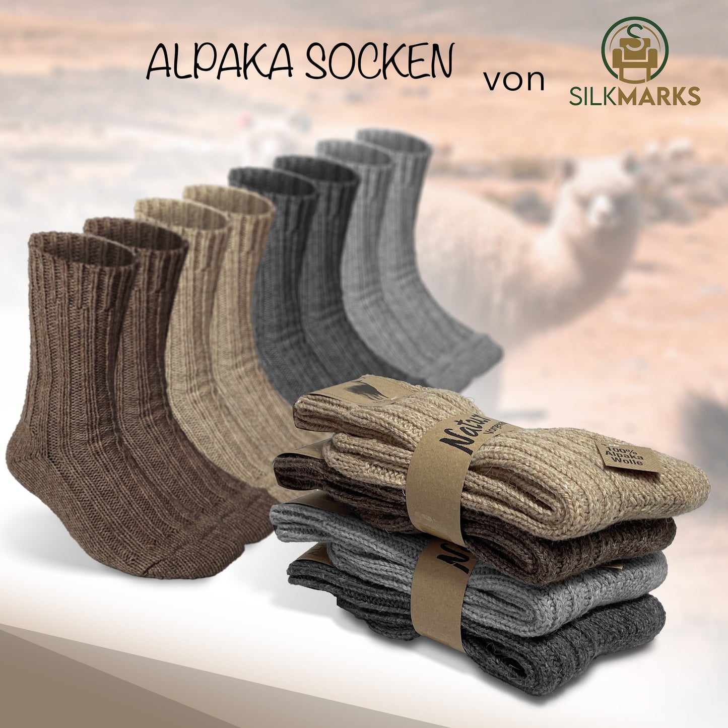 Alpaka Socken Extra Dick | SILKMARKS®