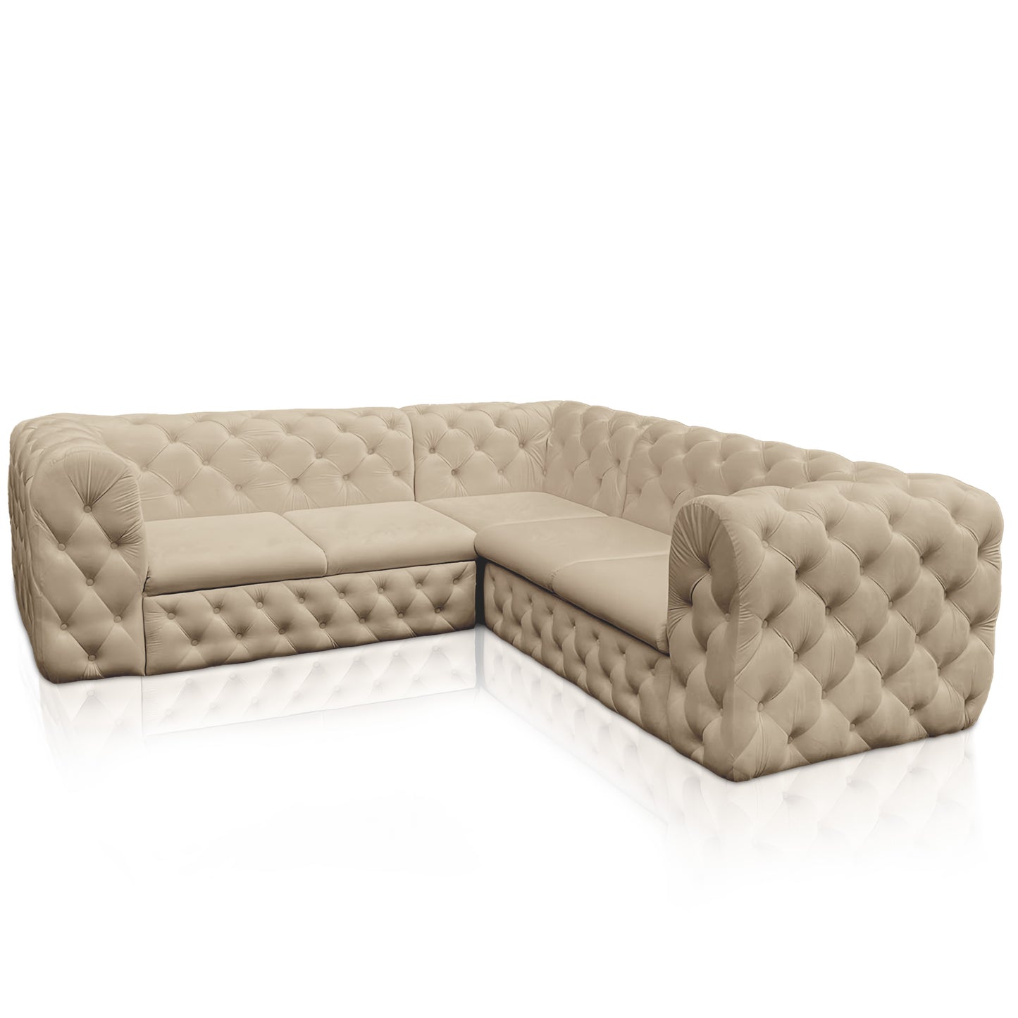 Chesterfield Ecksofa "Château Prestige" 2,50 x 2,50 | ELYFLAIR®