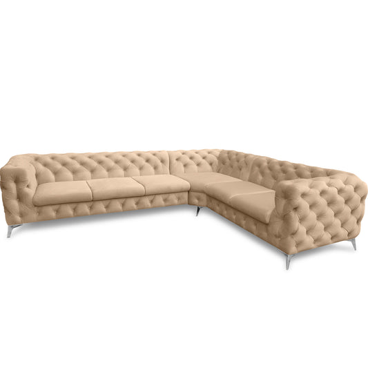 Chesterfield Ecksofa "Velvéria Royale" 323 x 262 cm | ELYFLAIR®