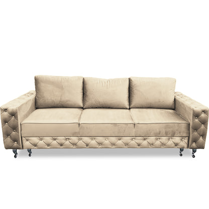 Designer Sofa "Valoran" - 3-Sitzer Sofa mit Schlaffunktion | ELYFLAIR®