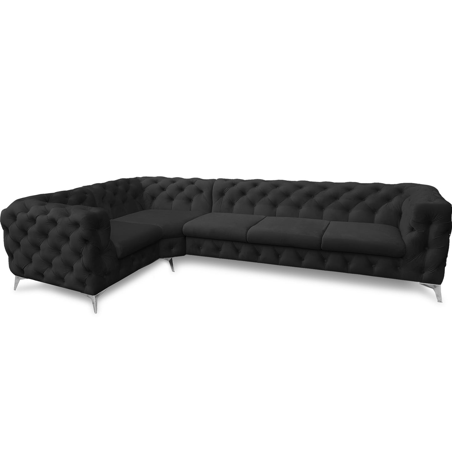 Chesterfield Ecksofa "Velvéria Royale" 323 x 202 cm | ELYFLAIR®