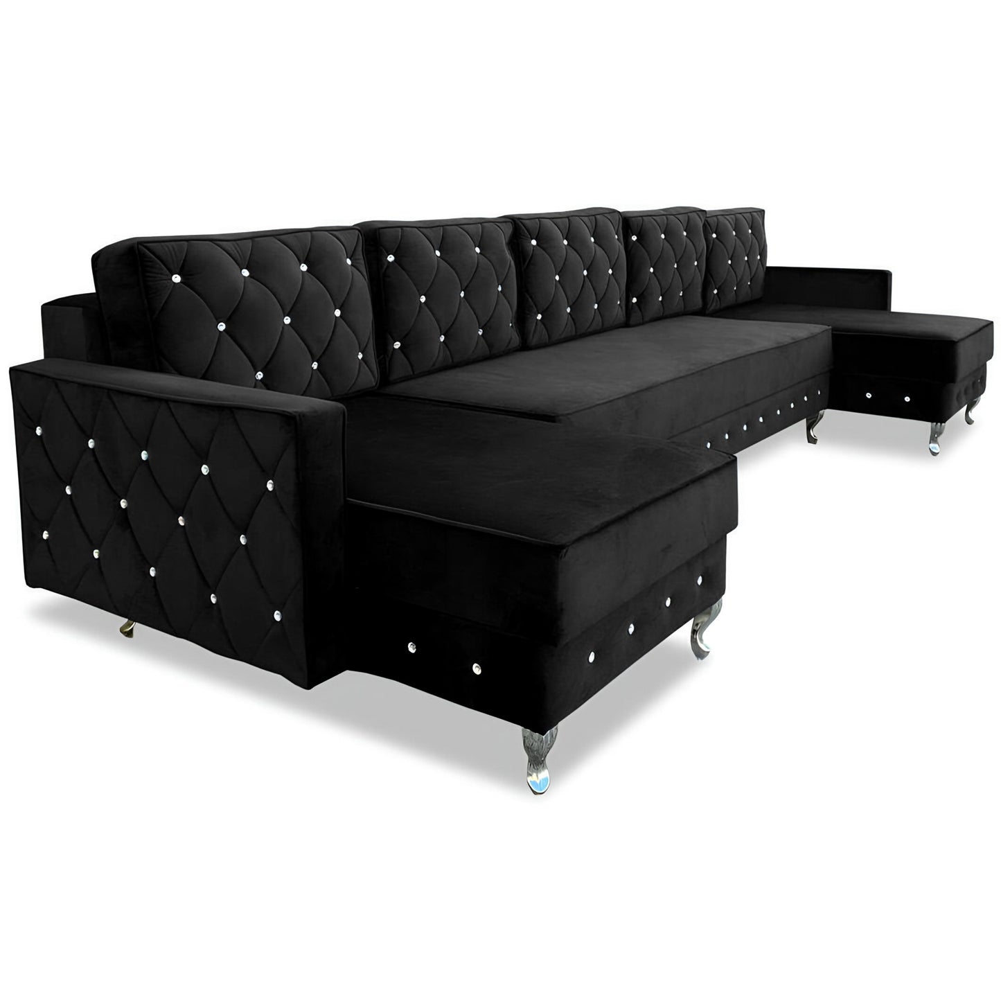 Ecksofa "Silvonara" U-förmig, mit Schlaffunktion | ELYFLAIR®