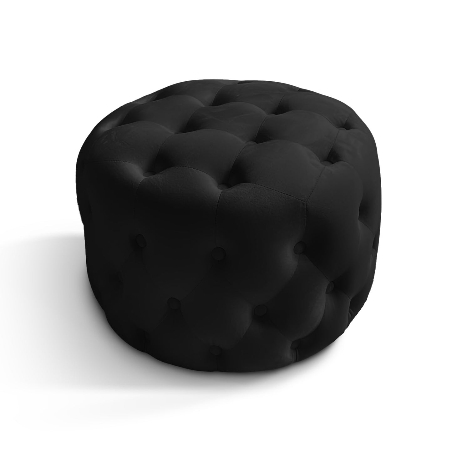 Chesterfield Pouf aus Samtstoff | ELYFLAIR®