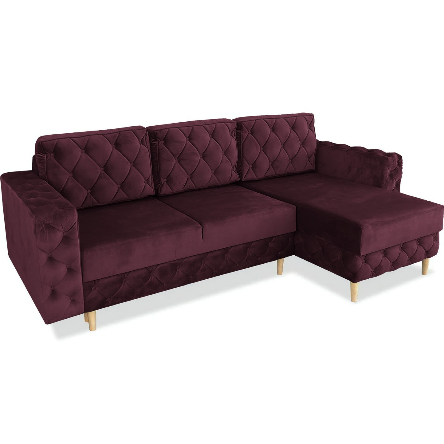 Chesterfield Ecksofa "Velora" mit Schlaffunktion | ELYFLAIR®