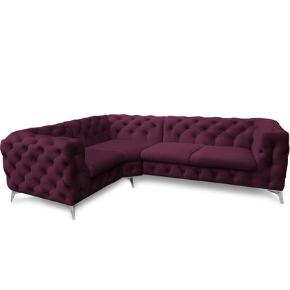 Chesterfield Ecksofa "Velvéria Royale" 262 x 202 cm | ELYFLAIR®