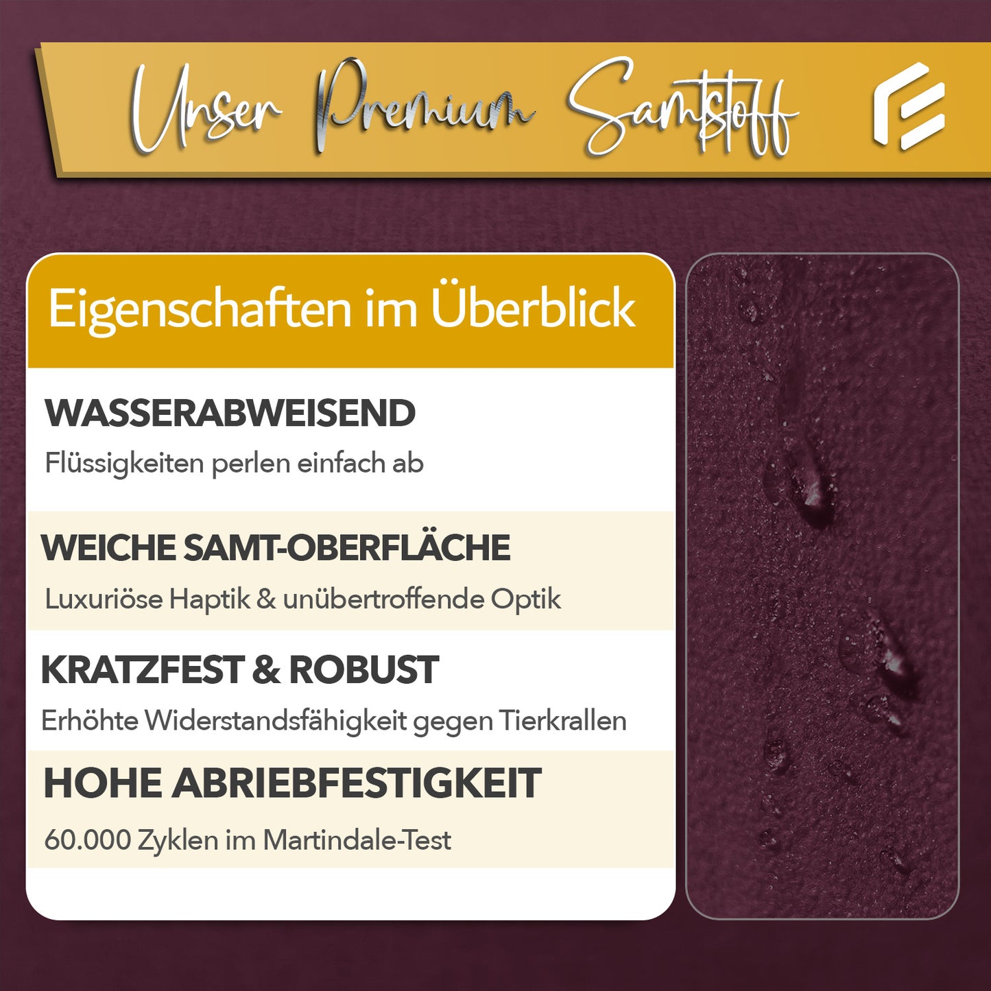 Aventis Sessel mit Hocker Bordeaux