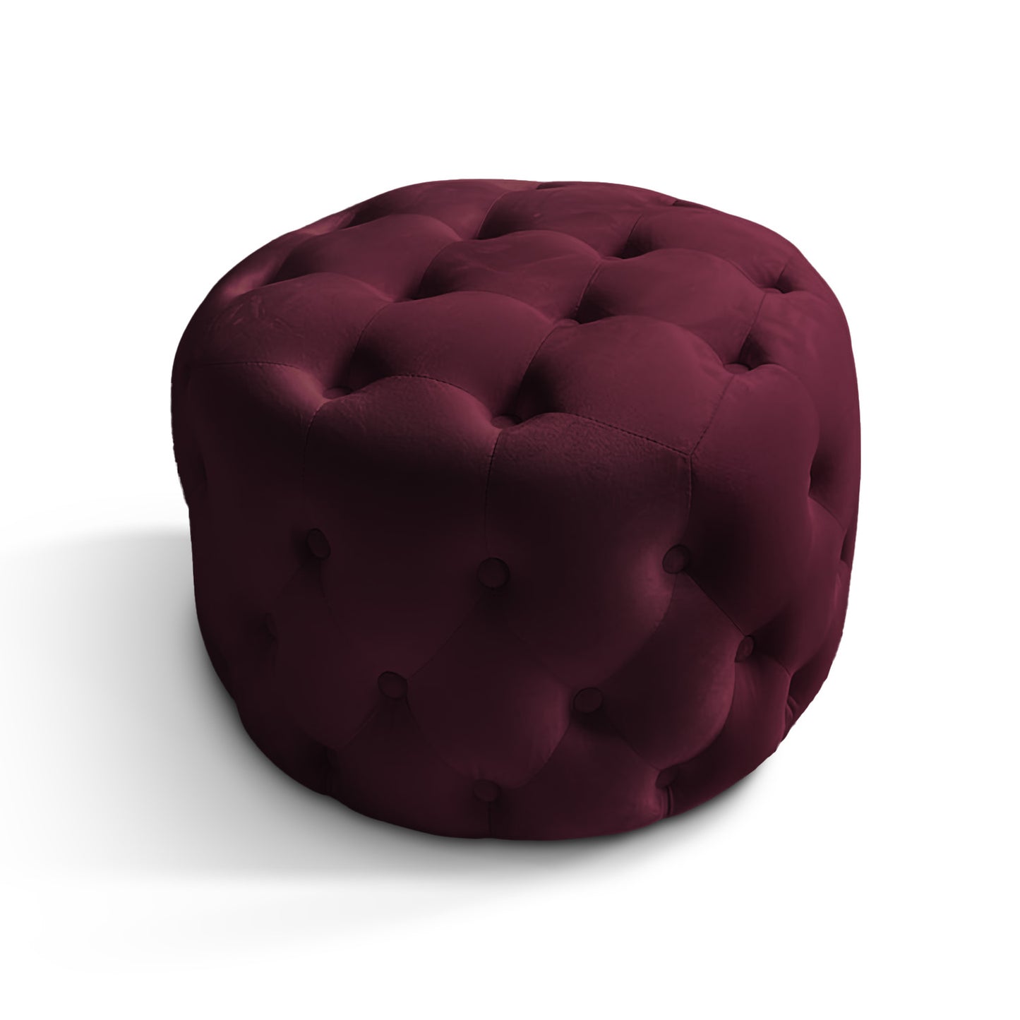 Chesterfield Pouf aus Samtstoff | ELYFLAIR®