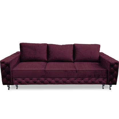 Designer Sofa "Valoran" - 3-Sitzer Sofa mit Schlaffunktion | ELYFLAIR®