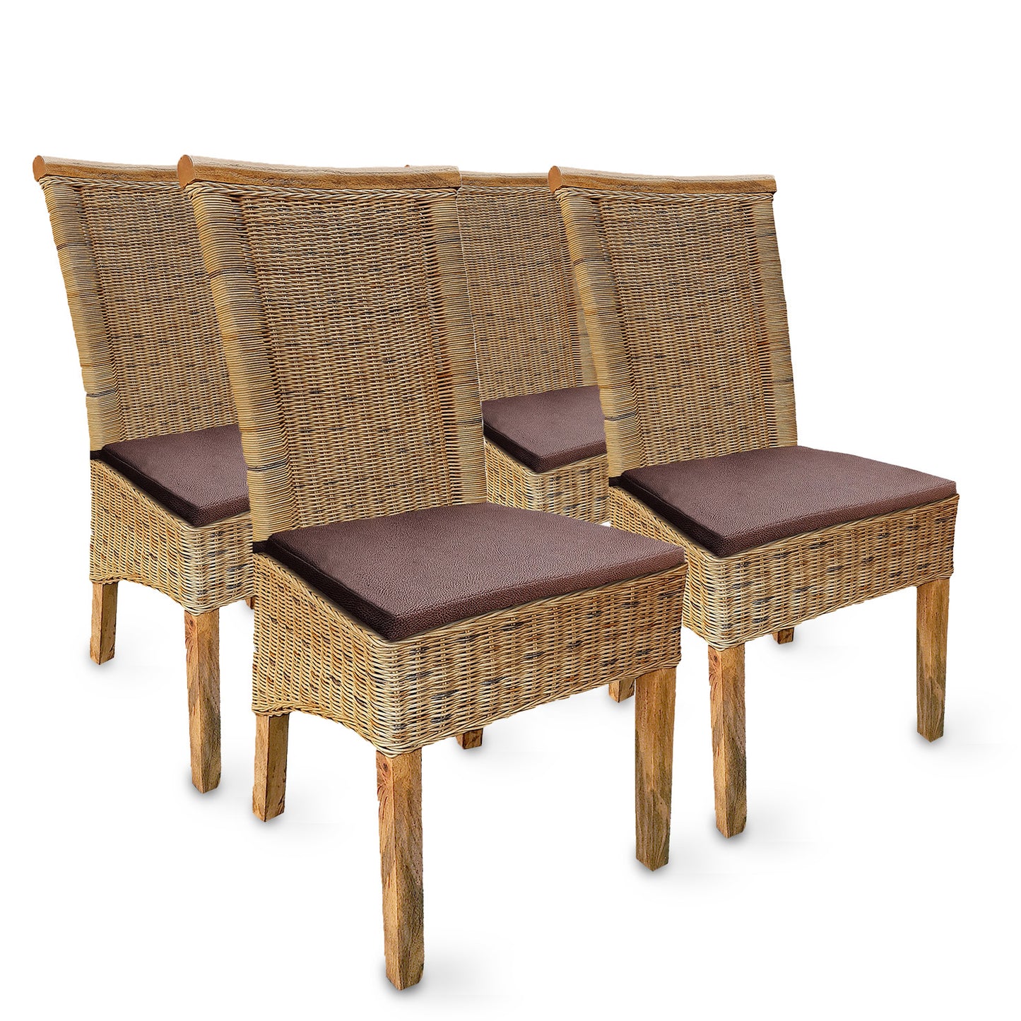 Rattan Esszimmerstuhl "Tobacco" | ELYFLAIR®