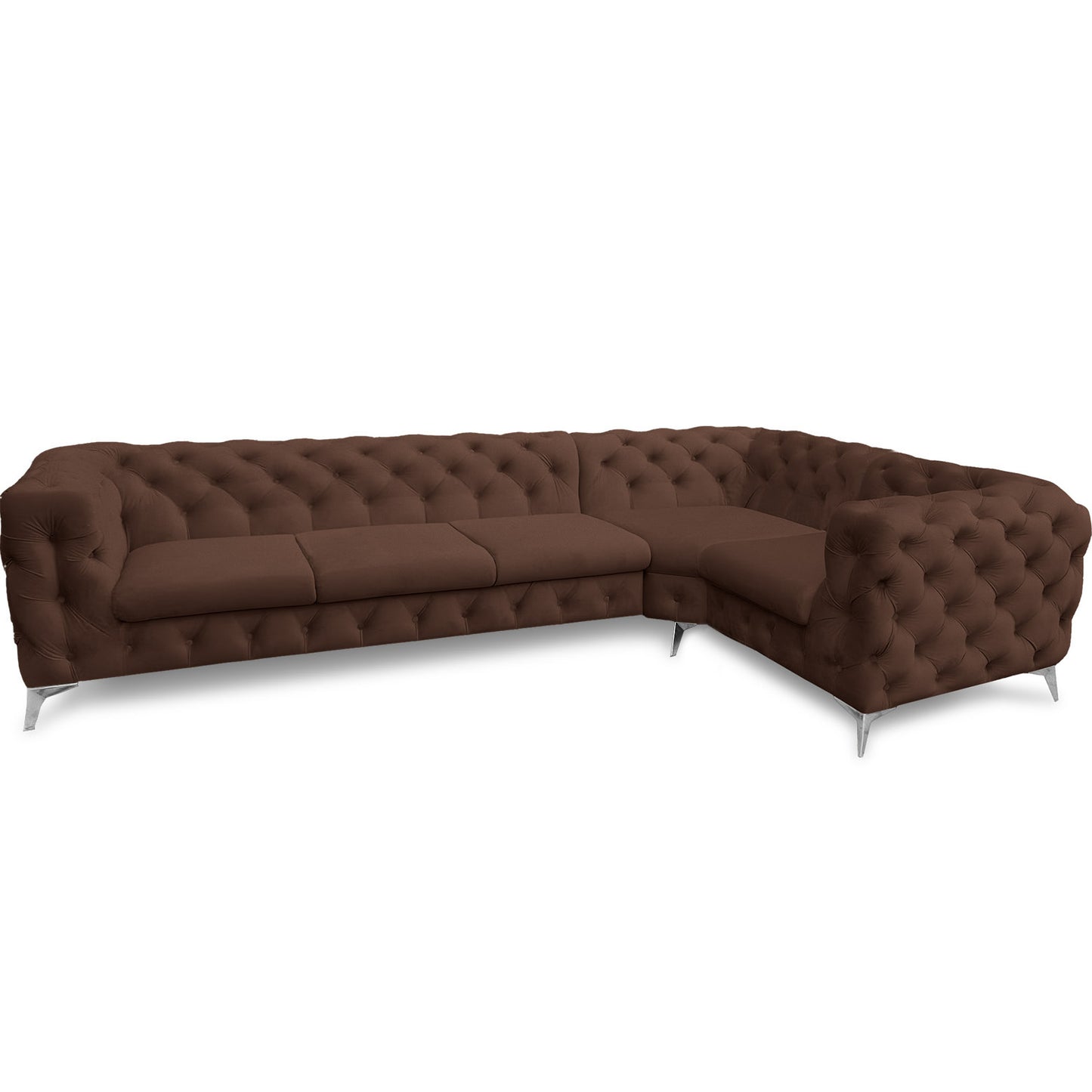 Chesterfield Ecksofa "Velvéria Royale" 323 x 202 cm | ELYFLAIR®