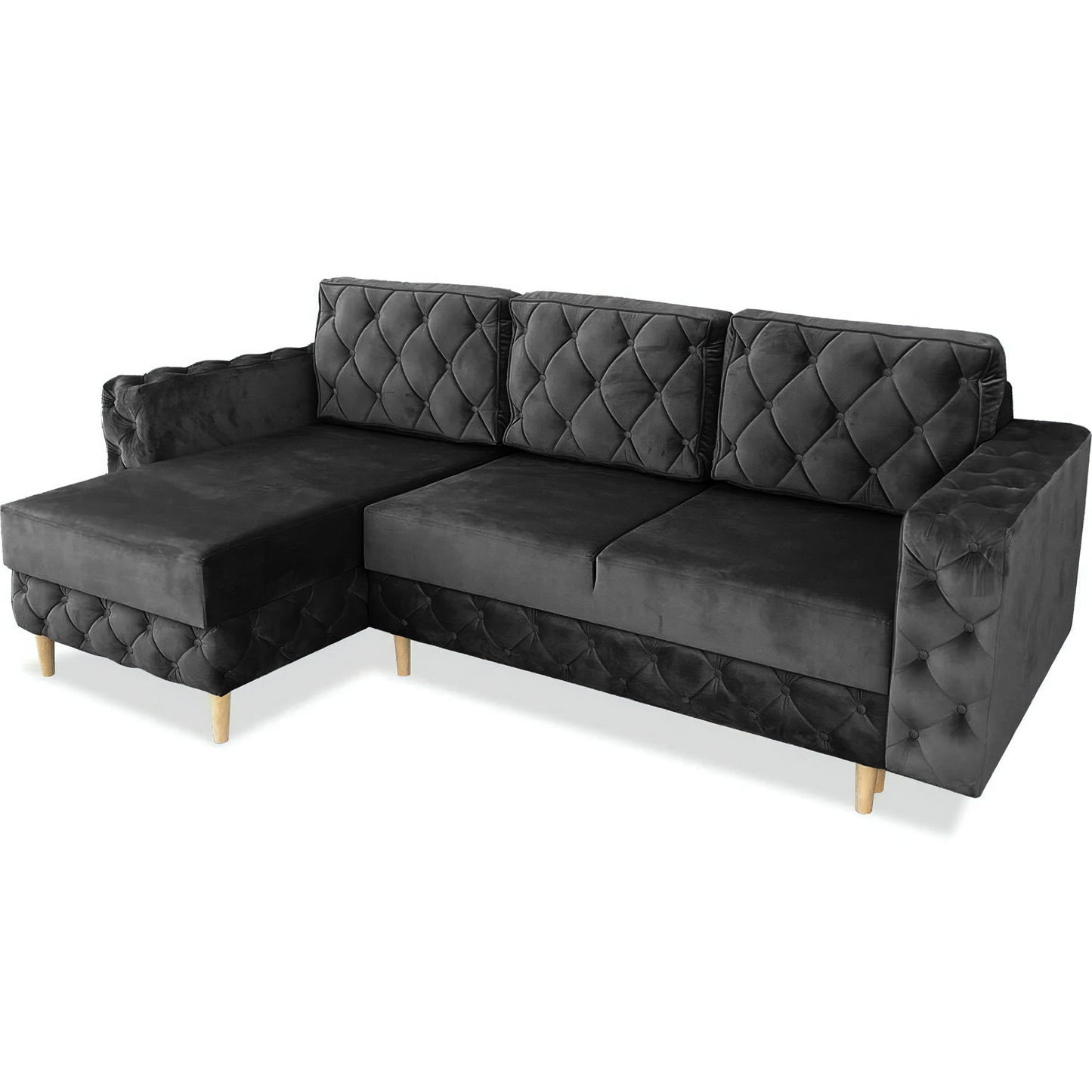 Chesterfield Ecksofa "Velora" mit Schlaffunktion | ELYFLAIR®