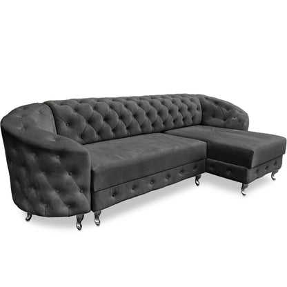 Chesterfield Ecksofa "Regalia" mit Schlaffunktion | ELYFLAIR