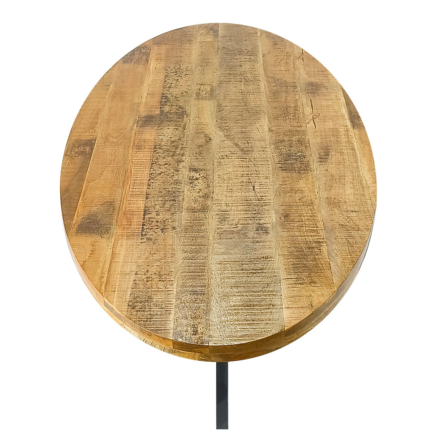 Esstisch oval 190x100cm Mangoholz & Schwarzeisen