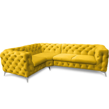 Chesterfield Ecksofa "Velvéria Royale" 262 x 202 cm | ELYFLAIR®