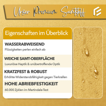 Aventis Sessel mit Hocker Gelb