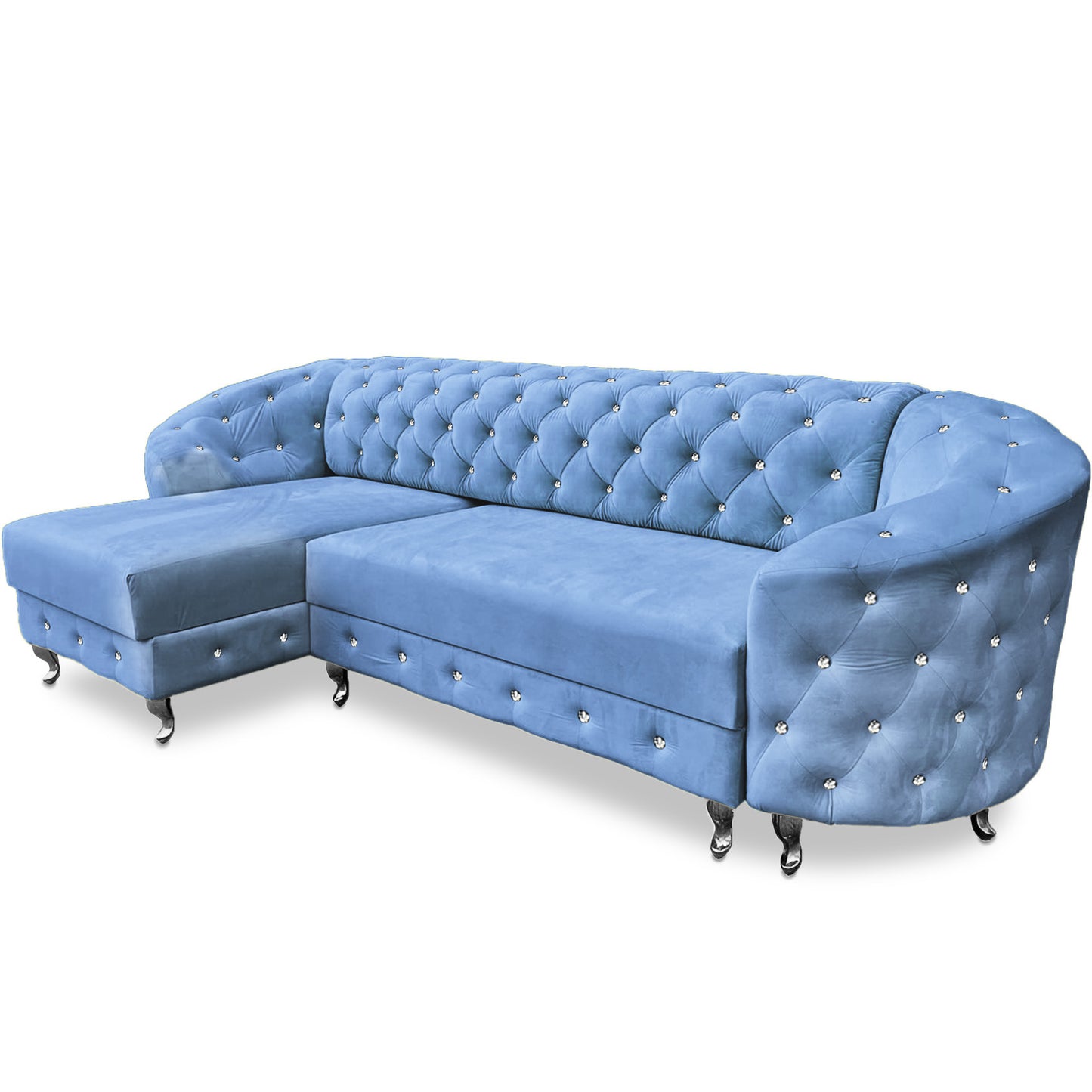 Chesterfield Ecksofa "Regalia" mit Schlaffunktion | ELYFLAIR