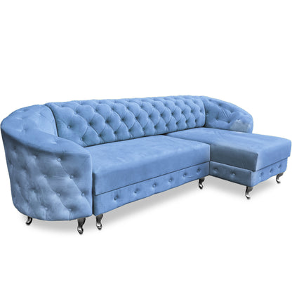 Chesterfield Ecksofa "Regalia" mit Schlaffunktion | ELYFLAIR