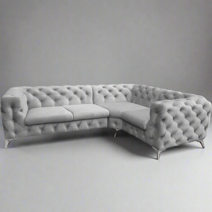 Chesterfield Ecksofa "Velvéria Royale" 262 x 202 cm | ELYFLAIR®