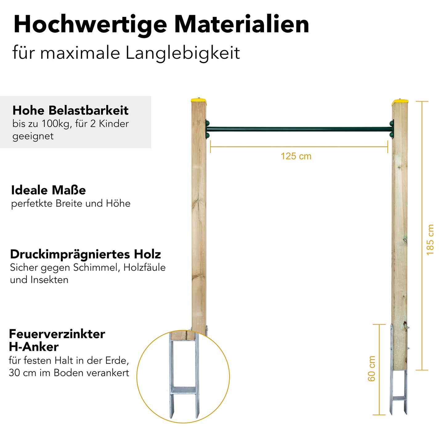 Turnreck Garten | ELYFLAIR® Reckstange