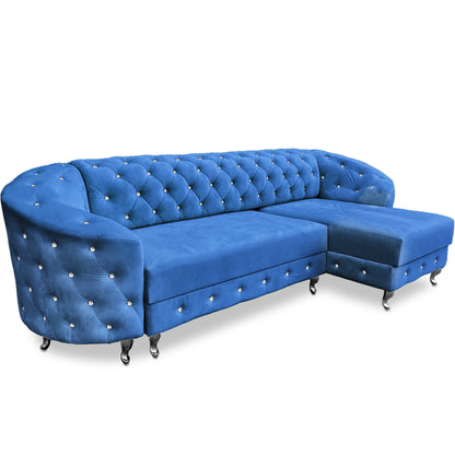 Chesterfield Ecksofa "Regalia" mit Schlaffunktion | ELYFLAIR