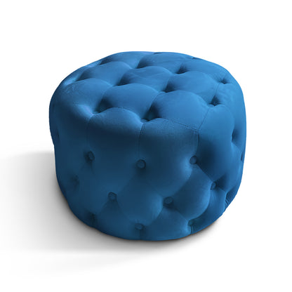 Chesterfield Pouf aus Samtstoff | ELYFLAIR®