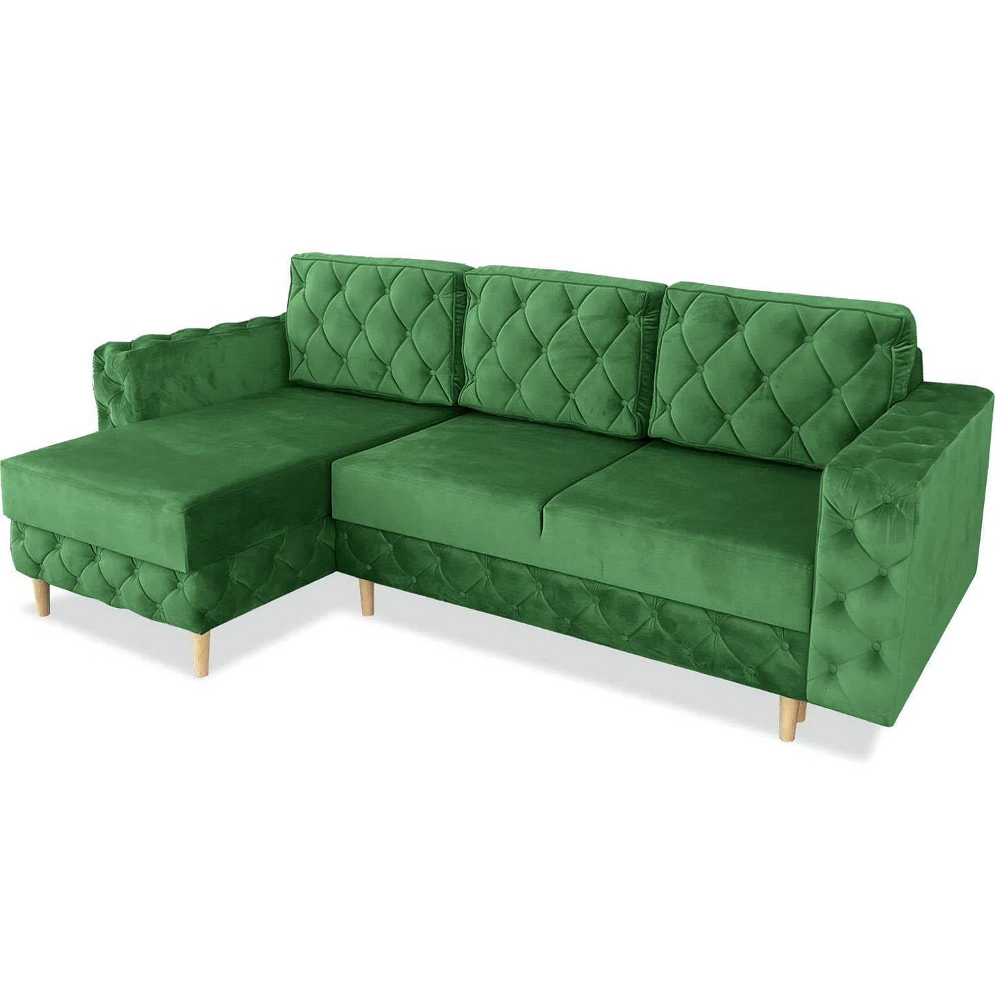 Chesterfield Ecksofa "Velora" mit Schlaffunktion | ELYFLAIR®