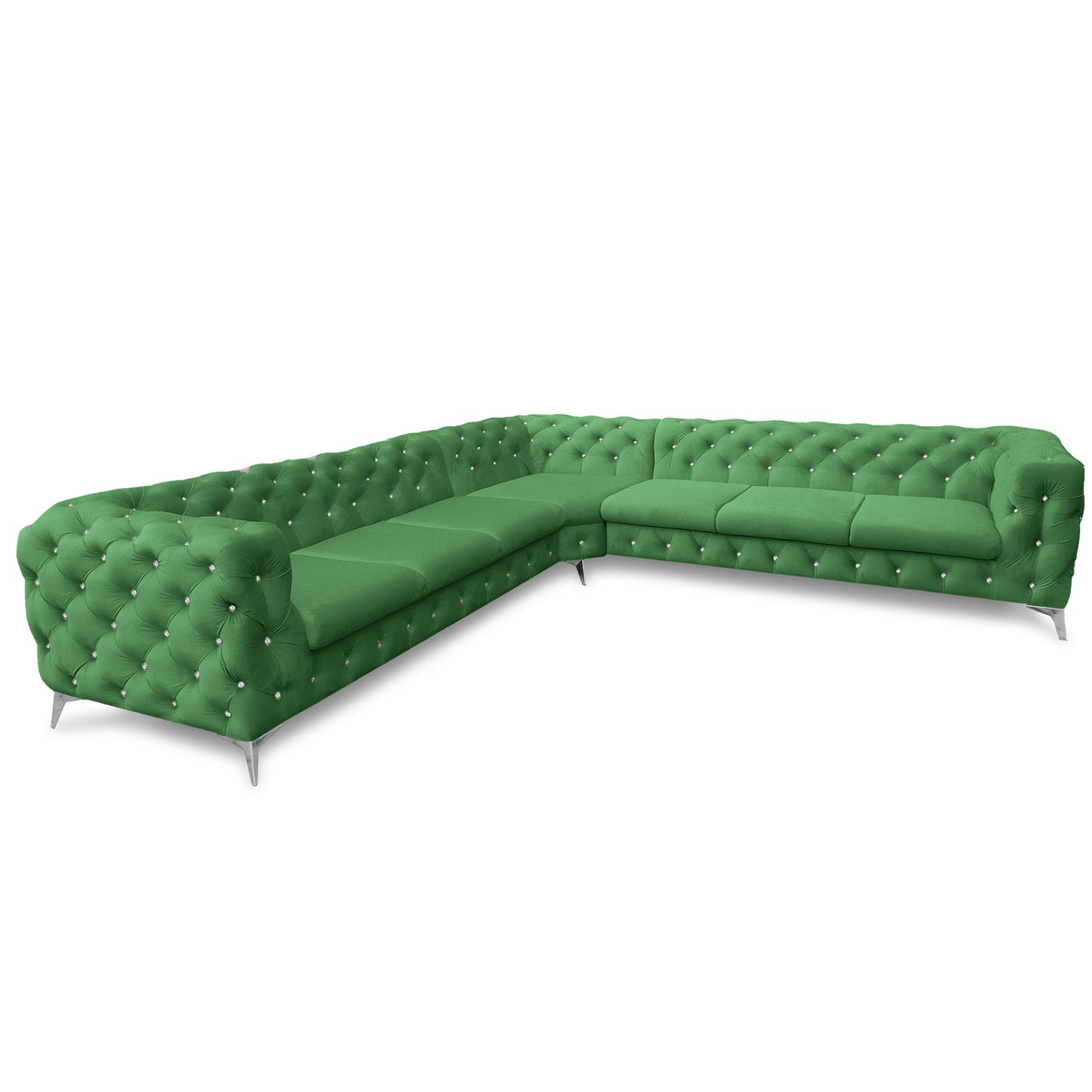 Chesterfield Ecksofa "Velvéria Royale" 323 x 323 cm | ELYFLAIR®