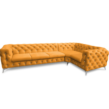 Chesterfield Ecksofa "Velvéria Royale" 323 x 202 cm | ELYFLAIR®