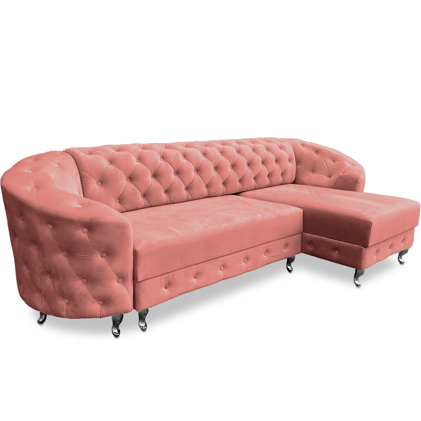 Chesterfield Ecksofa "Regalia" mit Schlaffunktion | ELYFLAIR