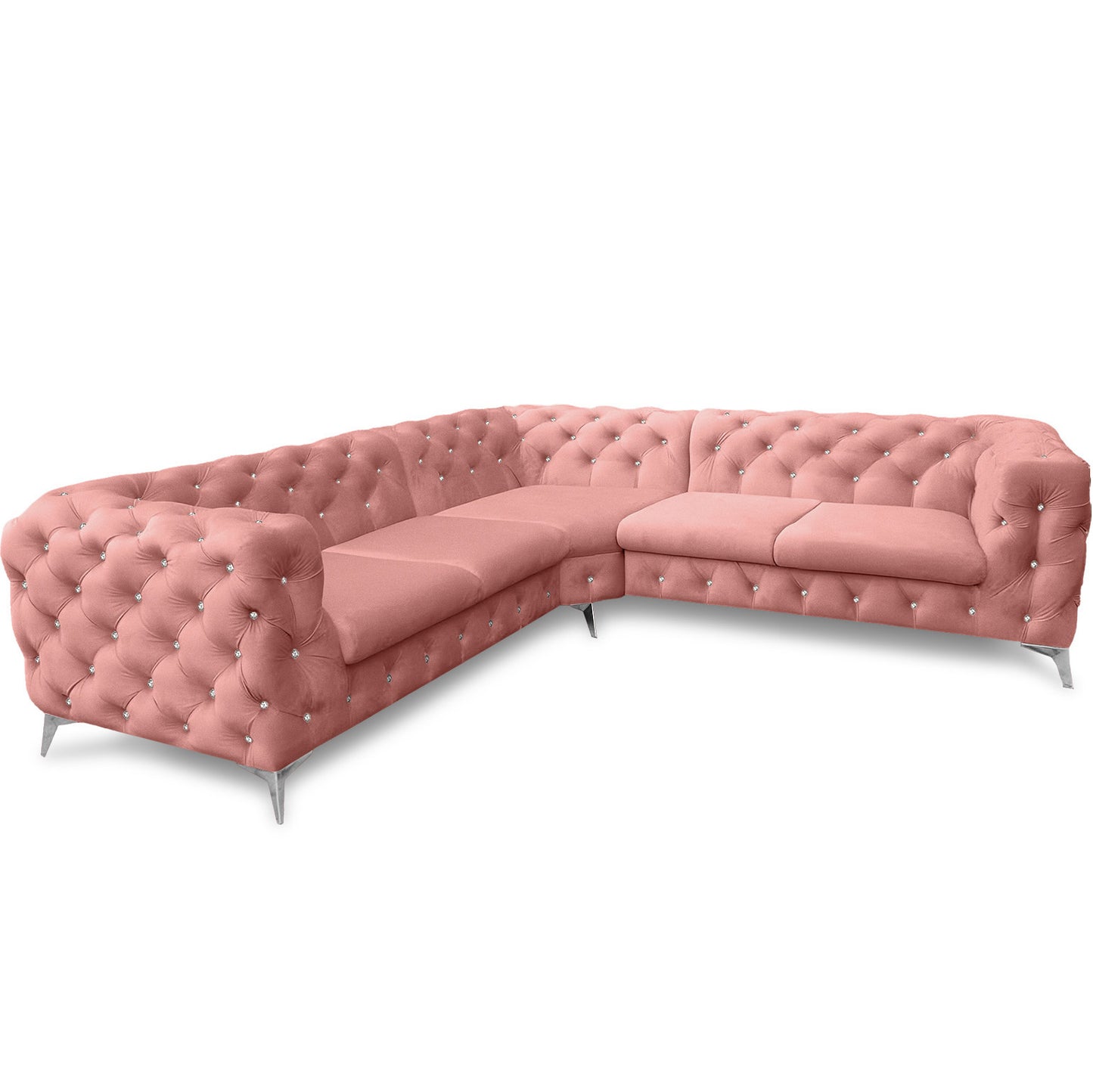 Chesterfield Ecksofa "Velvéria Royale" 262 x 262 cm | ELYFLAIR®