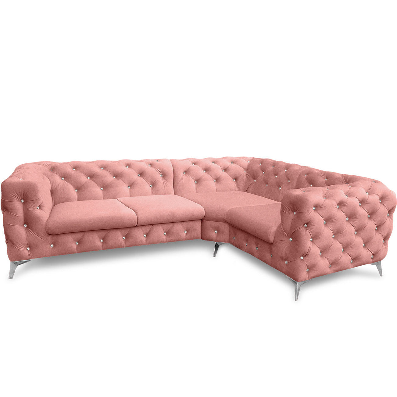 Chesterfield Ecksofa "Velvéria Royale" 262 x 202 cm | ELYFLAIR®