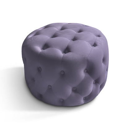 Chesterfield Pouf aus Samtstoff | ELYFLAIR®