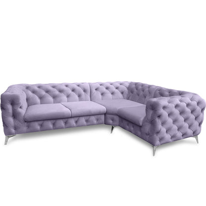 Chesterfield Ecksofa "Velvéria Royale" 262 x 202 cm | ELYFLAIR®