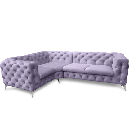 Chesterfield Ecksofa "Velvéria Royale" 262 x 202 cm | ELYFLAIR®