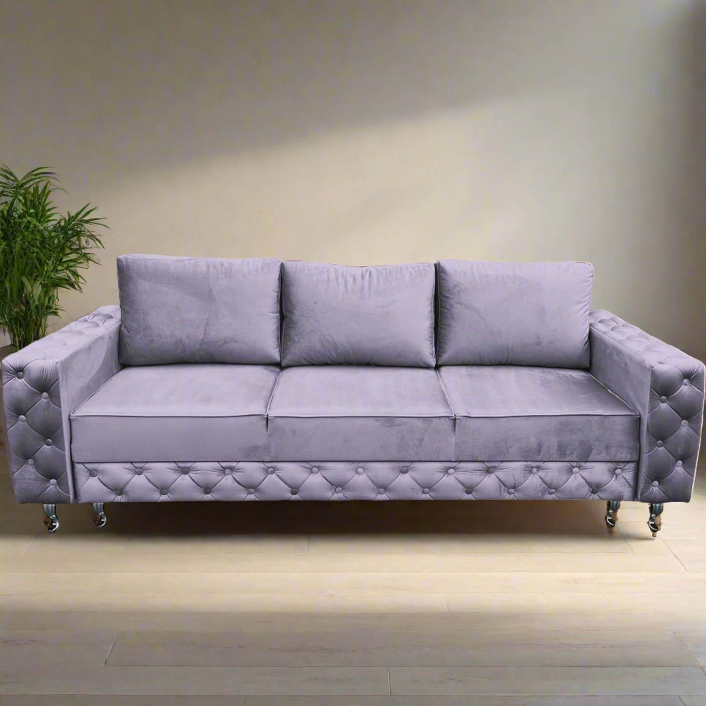 Designer Sofa "Valoran" - 3-Sitzer Sofa mit Schlaffunktion | ELYFLAIR®