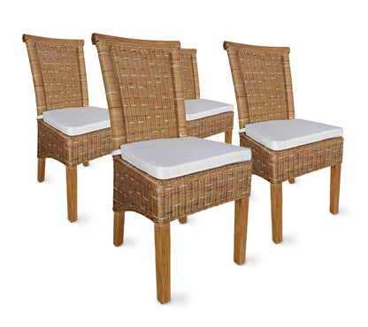 Rattan Esszimmerstuhl "Arvion" | ELYFLAIR®