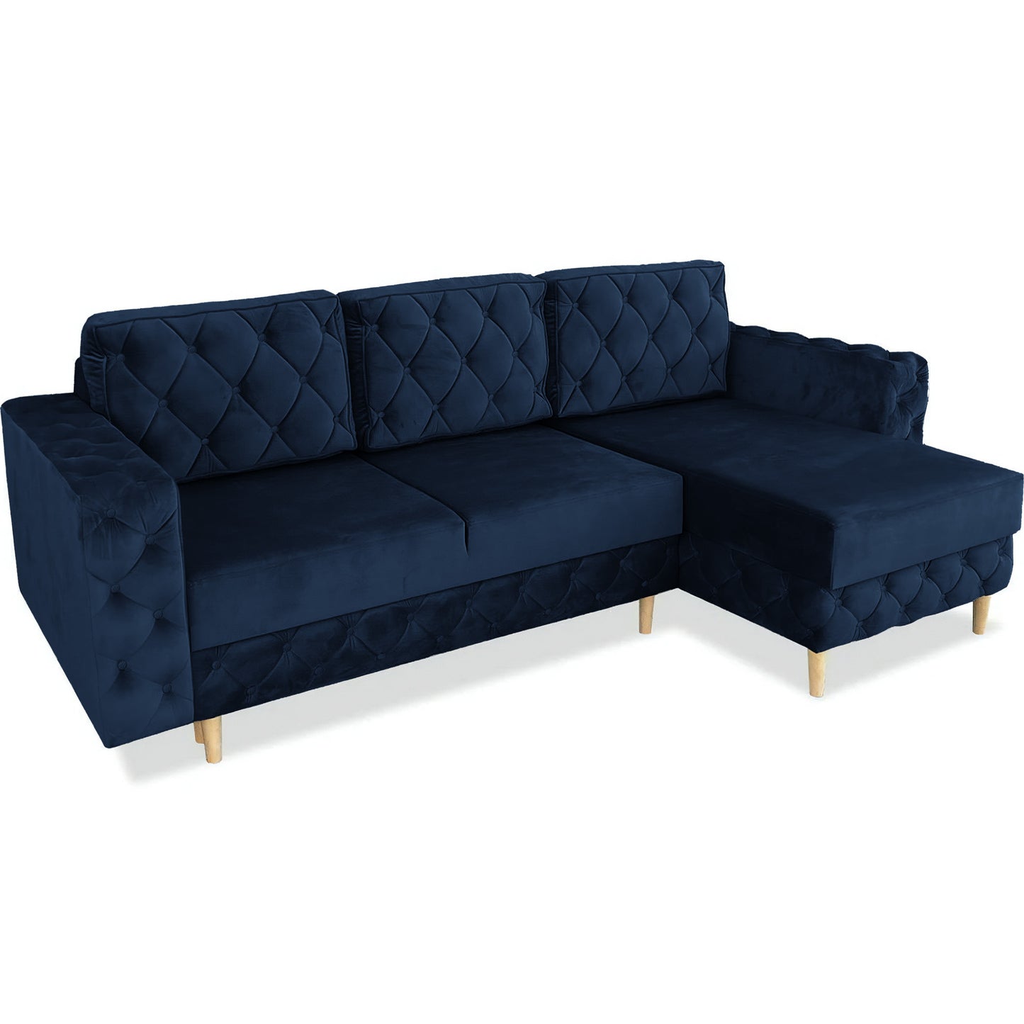 Chesterfield Ecksofa "Velora" mit Schlaffunktion | ELYFLAIR®